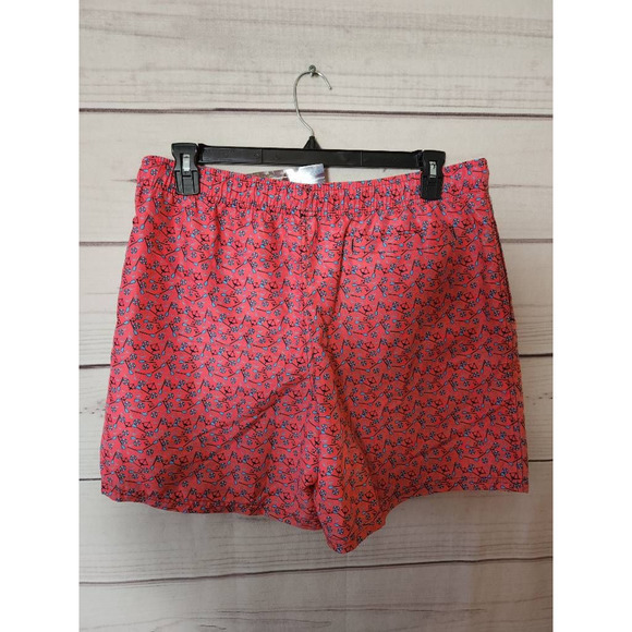 Biwisy Mens Trunks Swim Shorts Pink Novelty Anchor Paddle Mesh Drawstring XL New - Picture 2 of 6